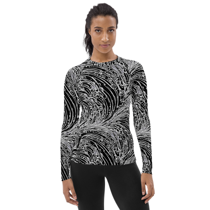 Women's Rash Guard - Stellar Tsunami