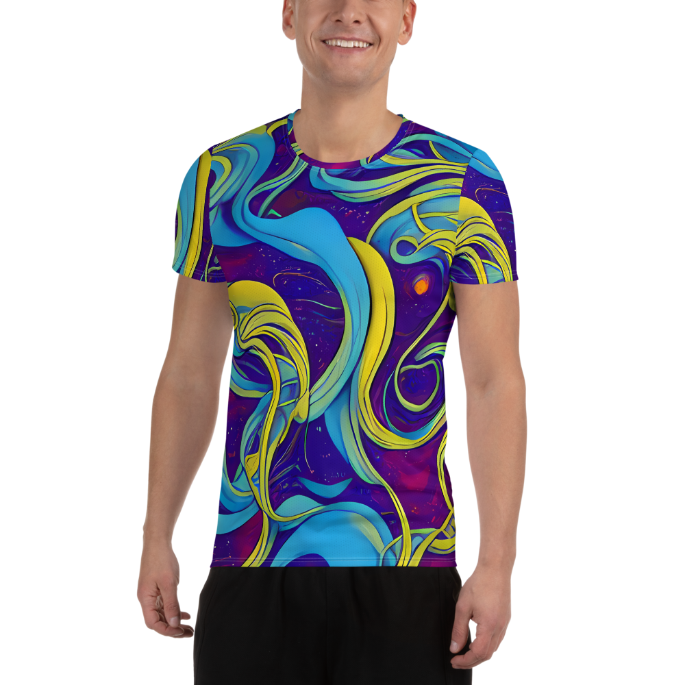 Men's Athletic T-Shirt - Stellar Swirls