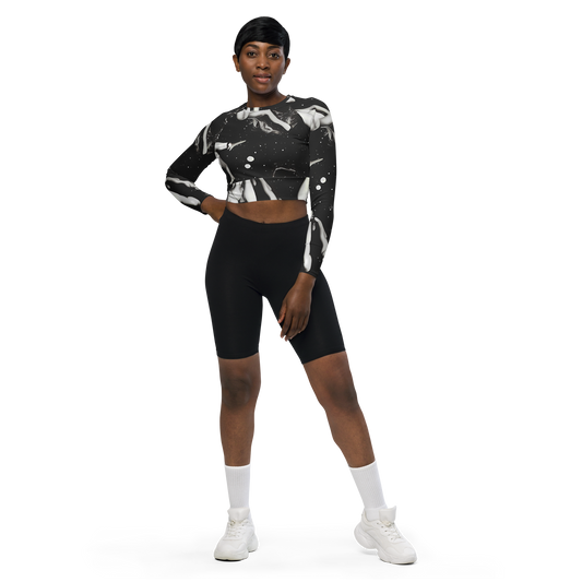 Long Sleeve Crop Top - Galactic Vogue