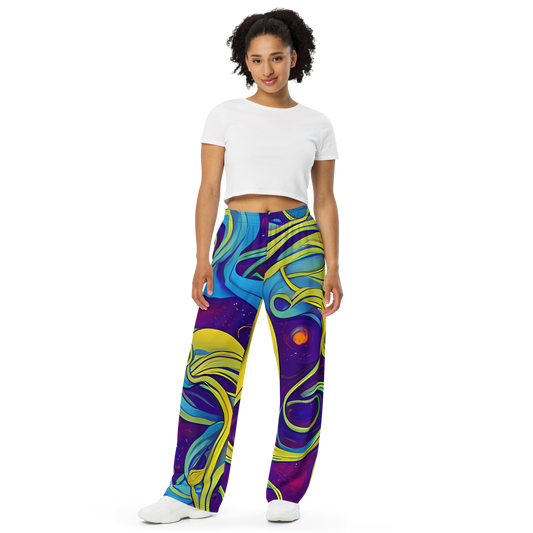 Wide-Leg Pants - Stellar Swirls