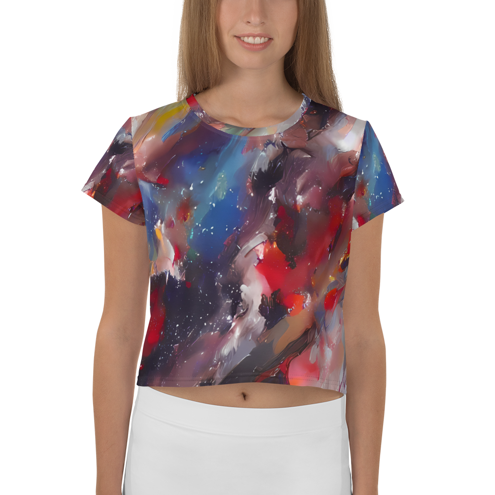 Women's Crop Tee - Passionate Brush