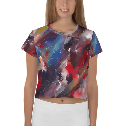 Women's Crop Tee - Passionate Brush