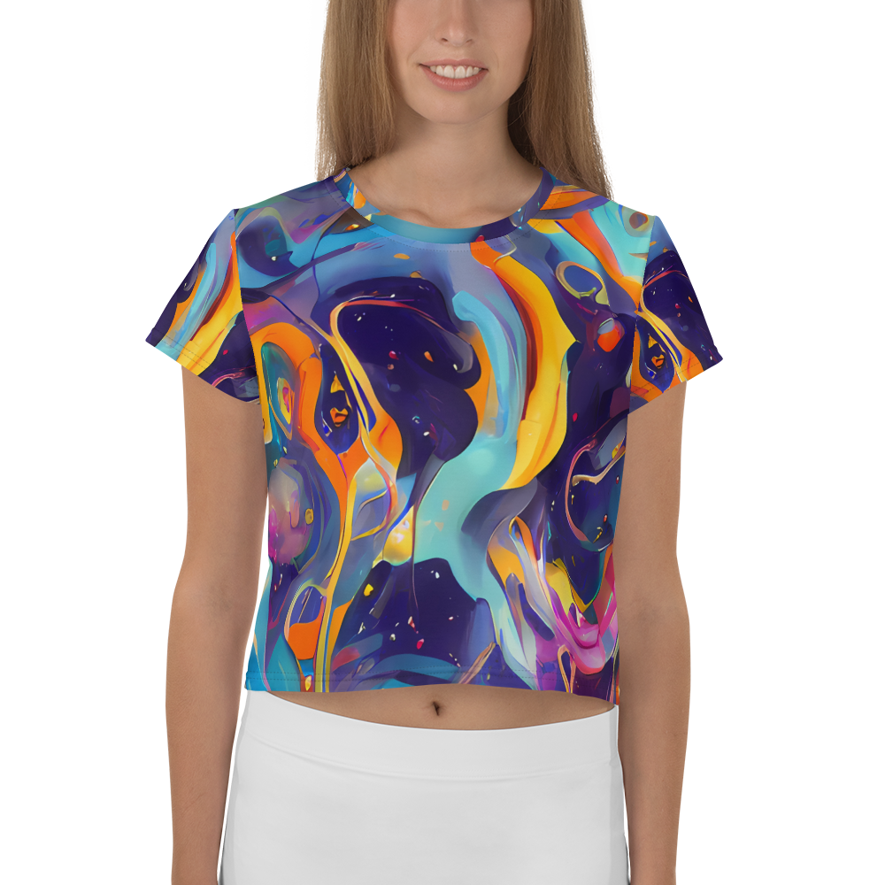 Women's Crop Tee - Whimsical Fusion