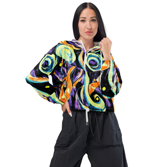 Women's Cropped Windbreaker - Dorothy's Whirl