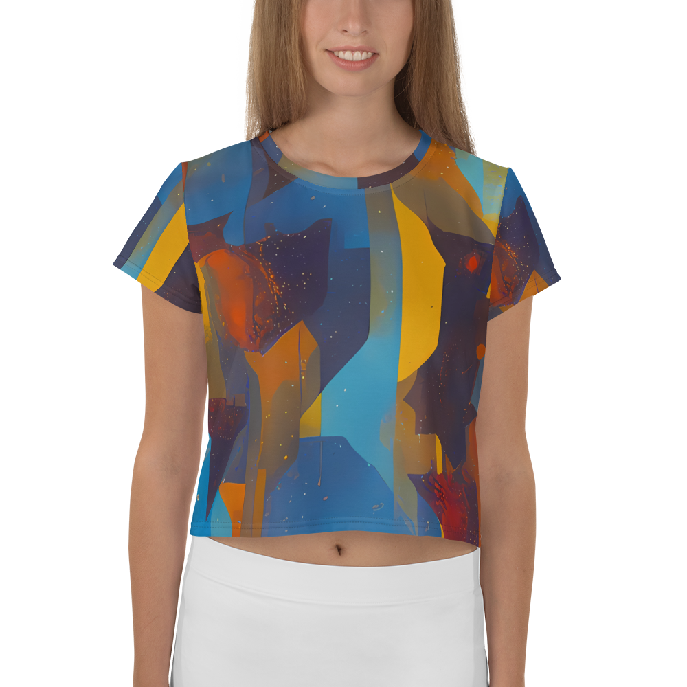 Women's Crop Tee - Cubist Dusk