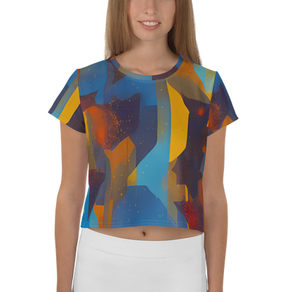 Women's Crop Tee - Cubist Dusk