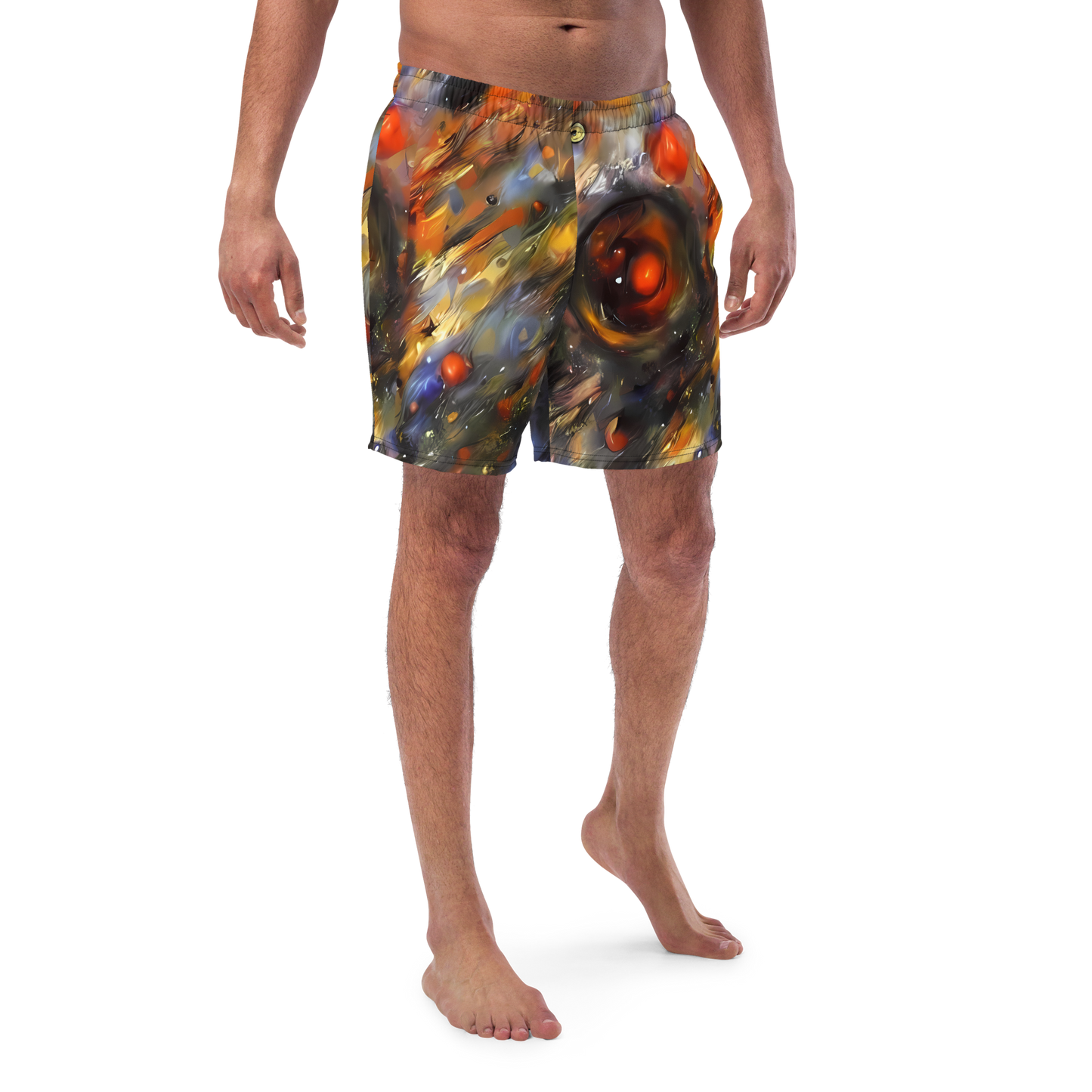 Swim Trunks - Brushstroke Blaze