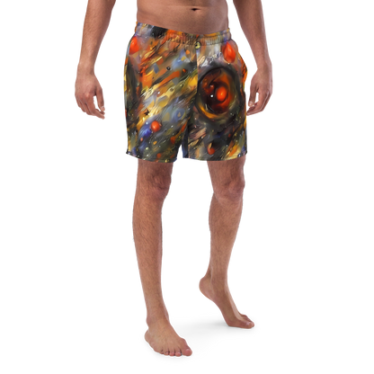 Swim Trunks - Brushstroke Blaze