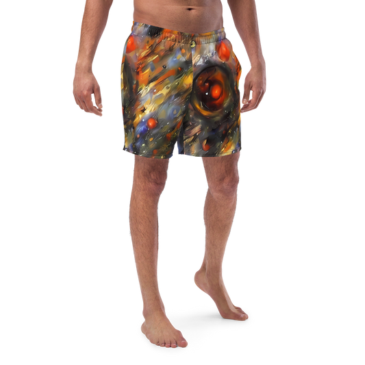 Swim Trunks - Brushstroke Blaze