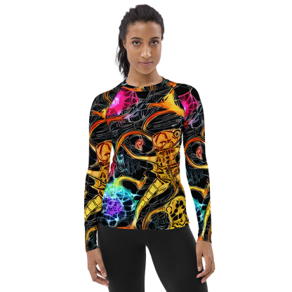 Women's Rash Guard - Psychedelic Pulsar