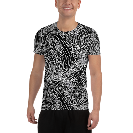 Men's Athletic T-Shirt - Stellar Tsunami