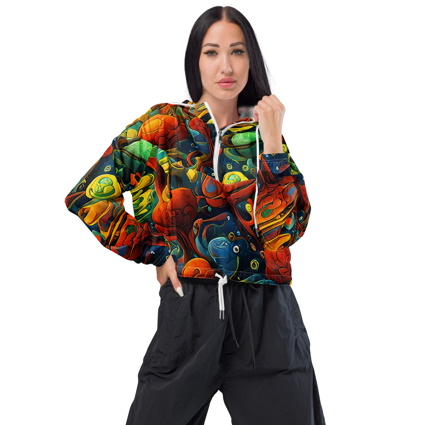 Women's Cropped Windbreaker - Duncanson Dream