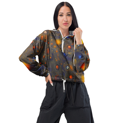 Women's Cropped Windbreaker - Chromal Flux