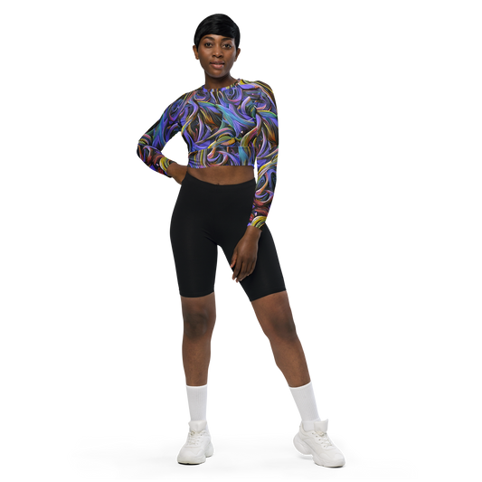 Long Sleeve Crop Top - Tanning Twirl