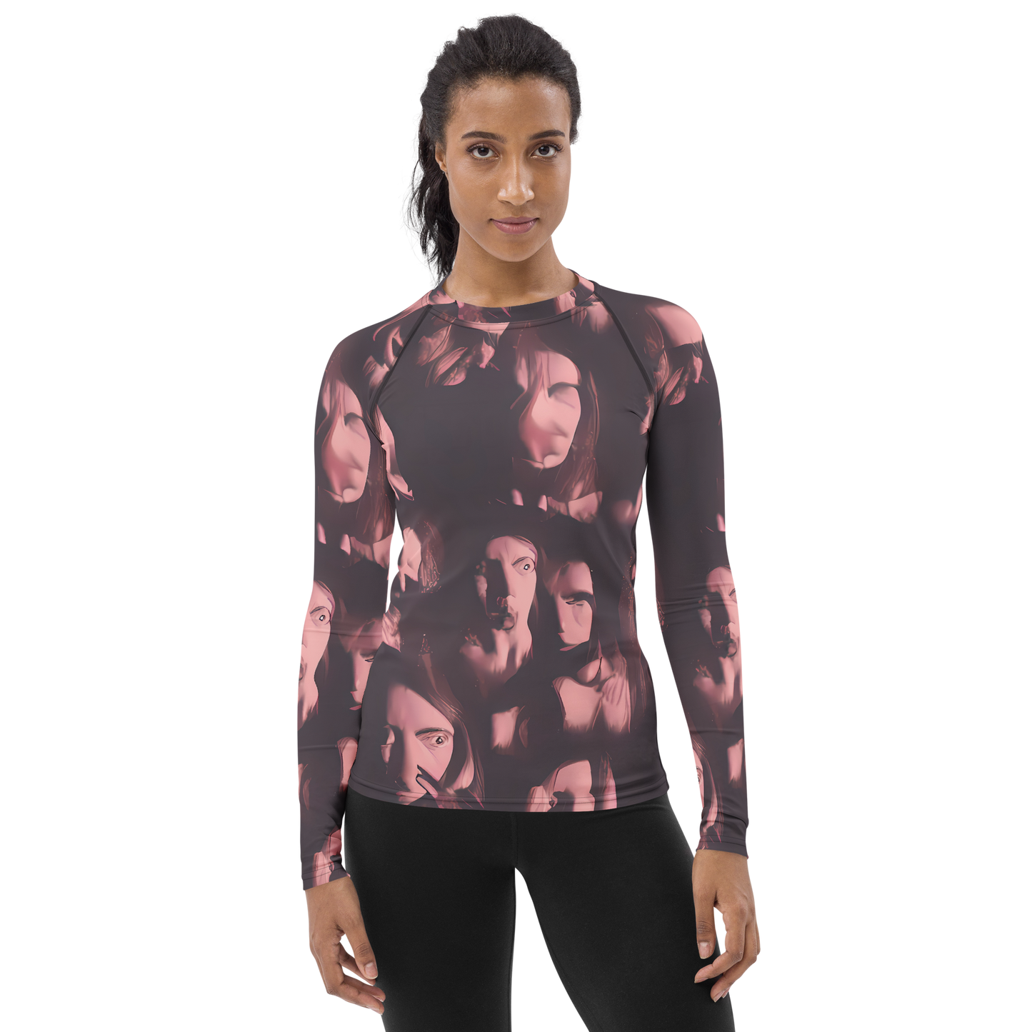 Women's Rash Guard - Portrait Whispers