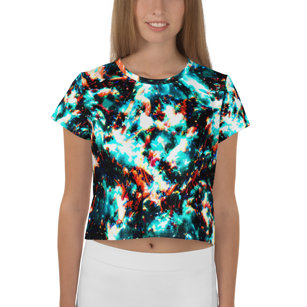 Women's Crop Tee - Whirlpool Dream