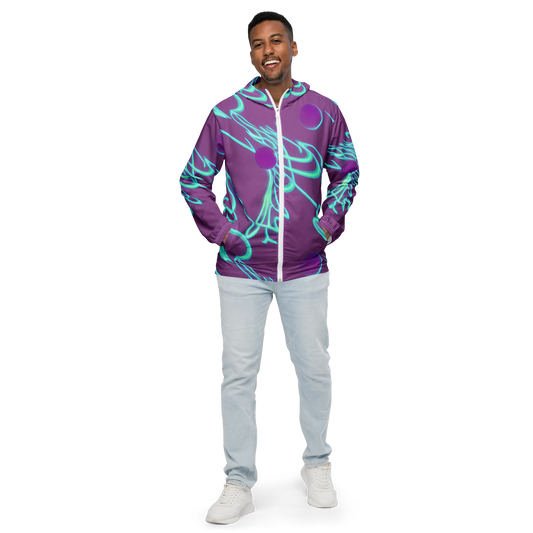 Men's Windbreaker - Neon Drift