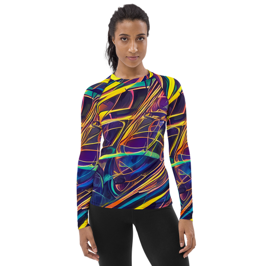 Women's Rash Guard - Vector Rhapsody