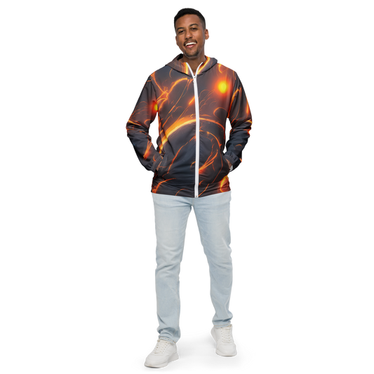 Men's Windbreaker - Inferno Spirals