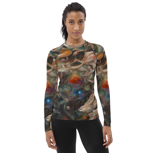 Women's Rash Guard - Copper Swirl