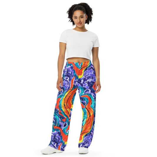 Wide-Leg Pants - Galactic Waves