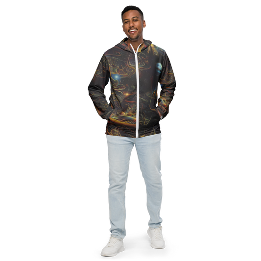 Men's Windbreaker - Galactic Swirl