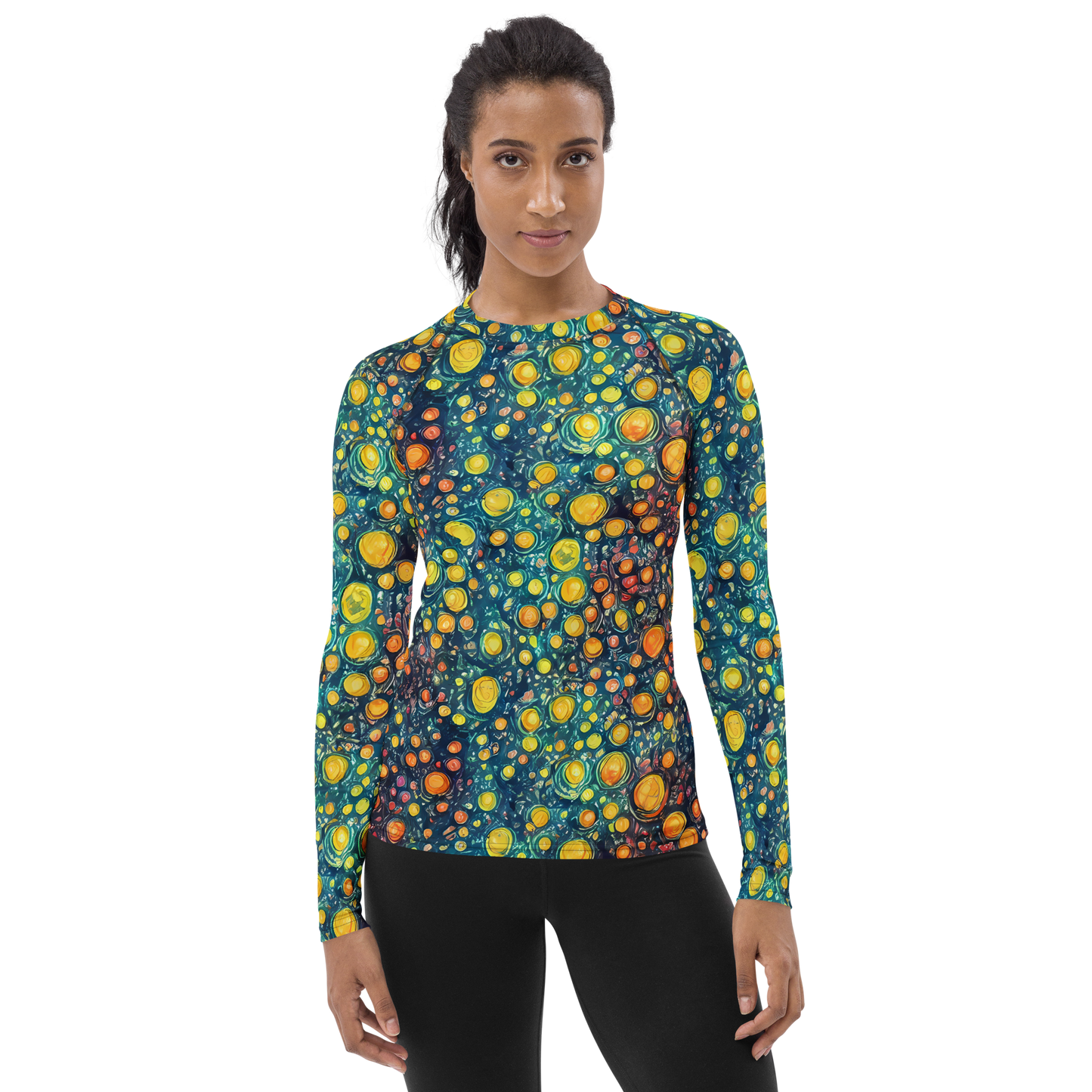 Women's Rash Guard - Starry Orbits