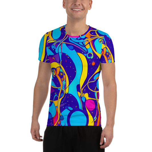 Men's Athletic T-Shirt - Spectral Tangle