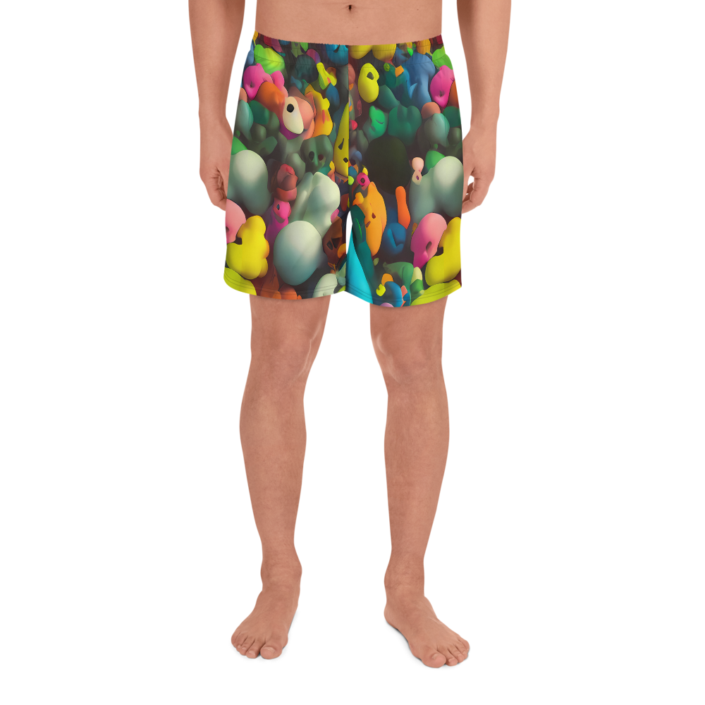 Men's Athletic Shorts - Bubble Pop Art