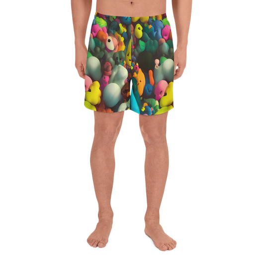 Men's Athletic Shorts - Bubble Pop Art