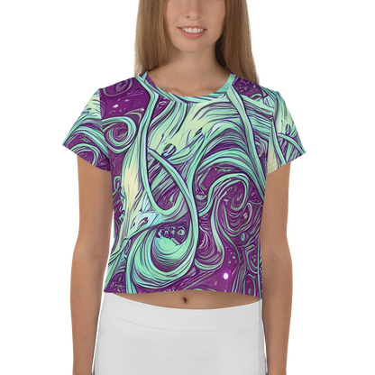 Women's Crop Tee - Temple Swirls