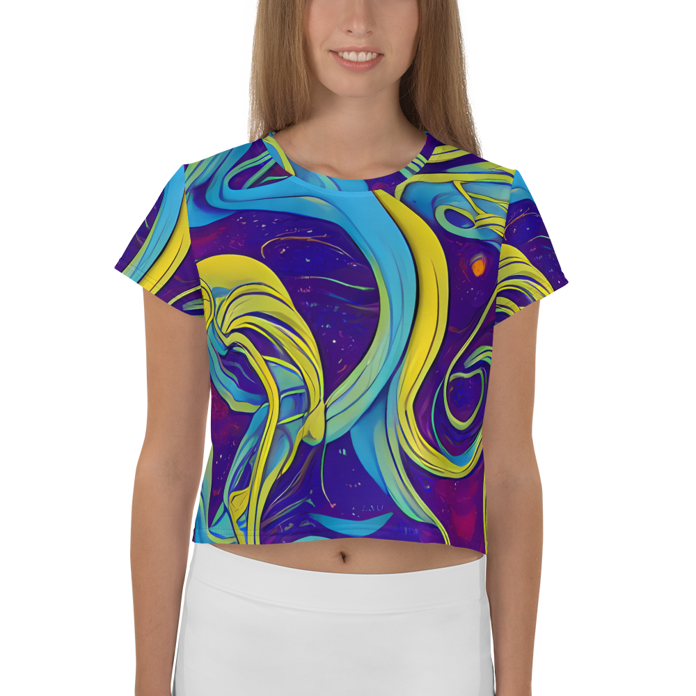 Women's Crop Tee - Stellar Swirls