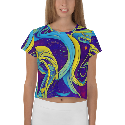 Women's Crop Tee - Stellar Swirls