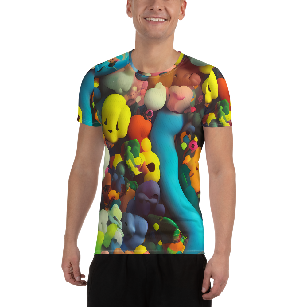 Men's Athletic T-Shirt - Bubble Pop Art