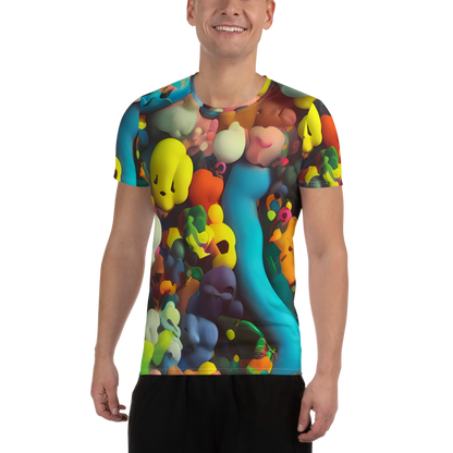 Men's Athletic T-Shirt - Bubble Pop Art