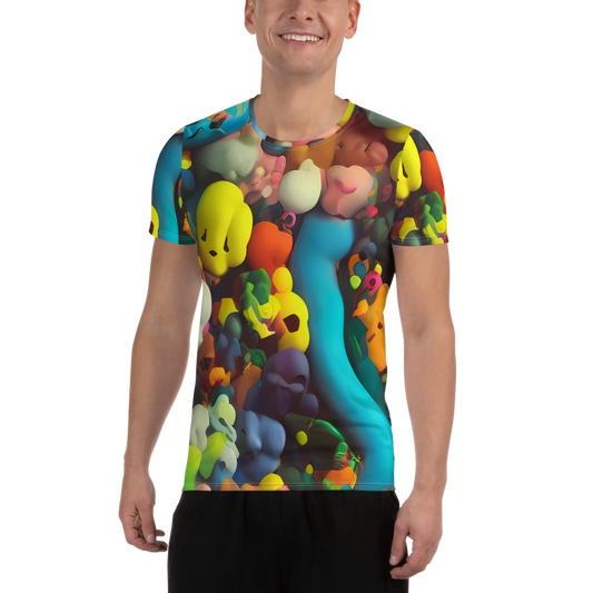 Men's Athletic T-Shirt - Bubble Pop Art