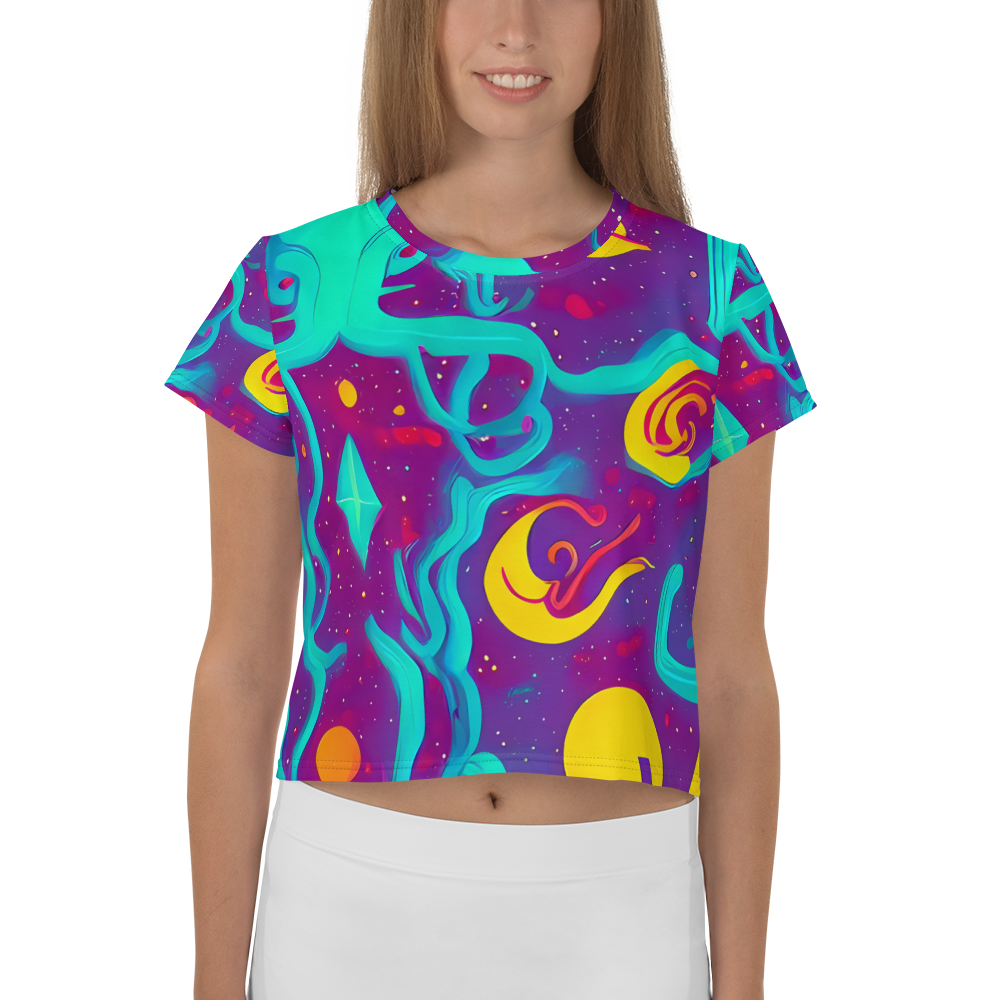 Women's Crop Tee - Cosmic Current