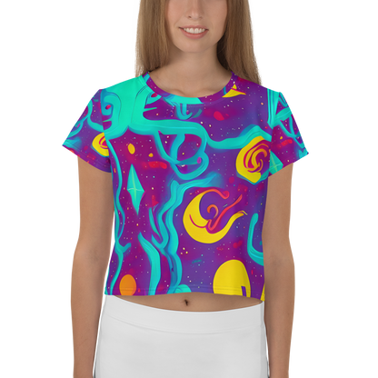 Women's Crop Tee - Cosmic Current