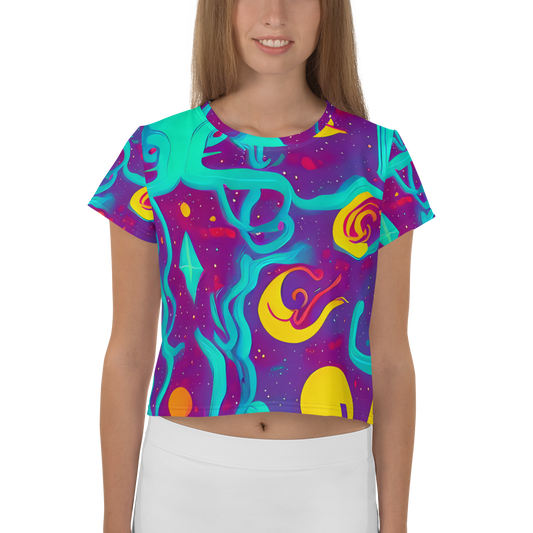 Women's Crop Tee - Cosmic Current