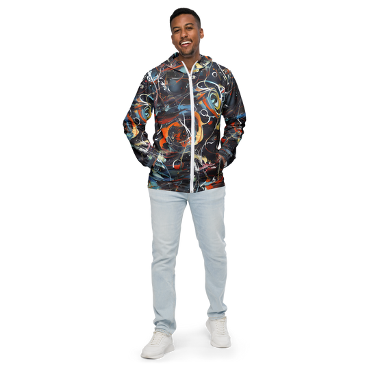 Men's Windbreaker - Neo-Splash Labyrinth