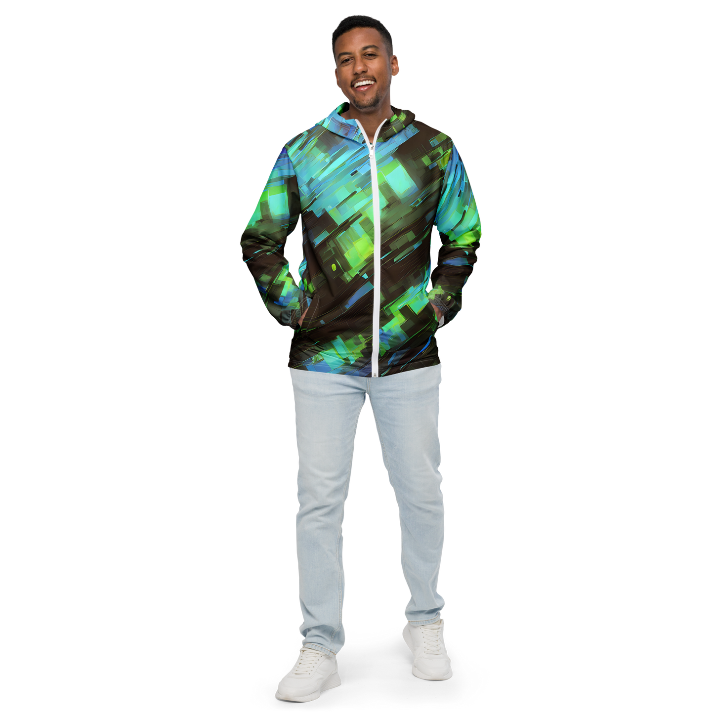 Men's Windbreaker - Cyber Shard