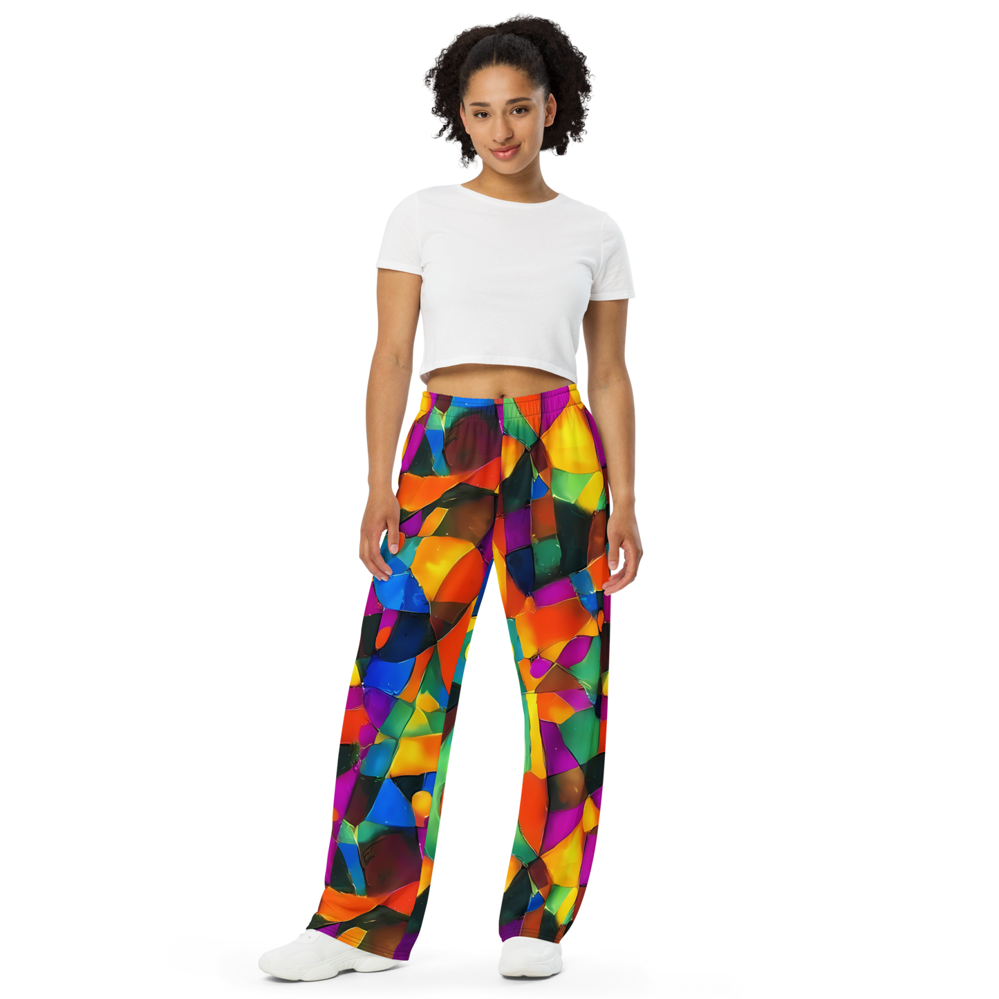 Wide-Leg Pants - Galactic Jigsaw