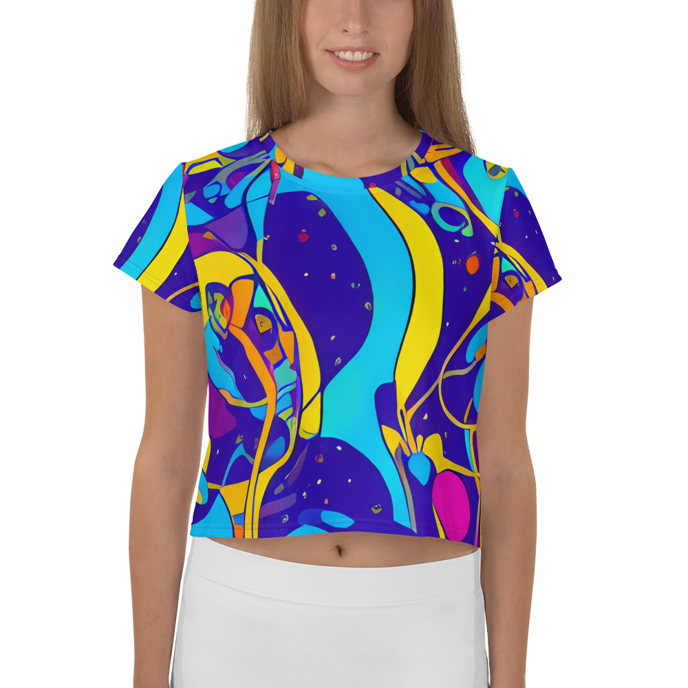 Women's Crop Tee - Spectral Tangle