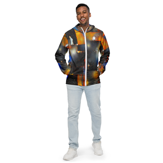 Men's Windbreaker - Monet's Matrix