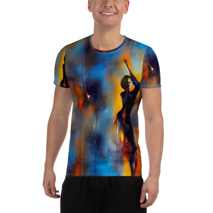 Men's Athletic T-Shirt - Cobalt Vogue