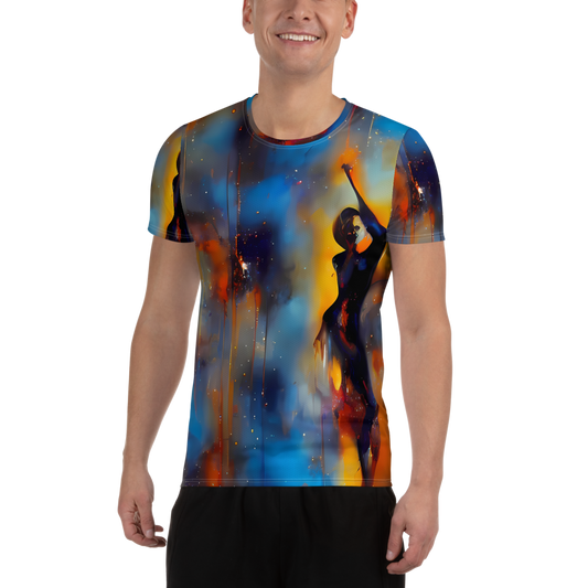 Men's Athletic T-Shirt - Cobalt Vogue