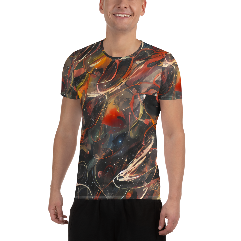 Men's Athletic T-Shirt - Temporal Vortex