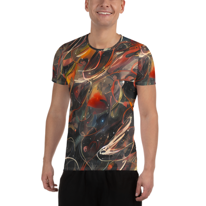 Men's Athletic T-Shirt - Temporal Vortex