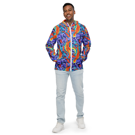 Men's Windbreaker - Galactic Waves