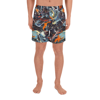 Men's Athletic Shorts - Neo-Splash Labyrinth